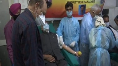 India News | On 7 Yrs of NDA Govt, BJP Workers Donate Blood in Srinagar
