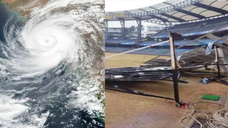 Cyclone Tauktae: Sightscreen at Wankhede Stadium Collapses, Gymkhanas at Marine Drive Flooded Due to Torrential Rain(See Pic)