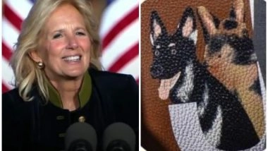 Lifestyle News | Jill Biden's Custom Made Bag Features Hand-painted Portraits of Her Dogs