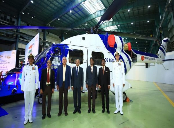 India News | 3 HAL-manufactured ALH Mk-III Helicopters Inducted into Indian Coast Guard