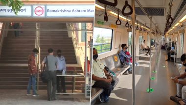 Delhi Unlock Update: Metro Services Reopen For Public With 50% Capacity After 1.5 Months of Lockdown