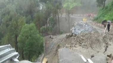 India News | Newly Constructed Section of Road on Rishikesh-Gangotri National Highway Damaged in Rains