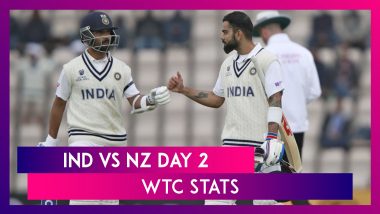 India vs New Zealand WTC Final Day 2 Stat Highlights: Virat Kohli Holds Fort