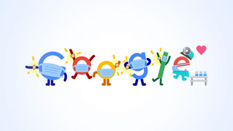 Covid Vaccine Google Doodle Urges People to Get Their Jabs As India Records Administering Highest COVID-19 Vaccination Doses in One Day