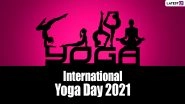 International Yoga Day 2021 Quotes & HD Images: WhatsApp Stickers, GIF Greetings, Facebook Status and Messages To Celebrate Yoga Day on June 21