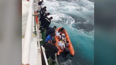 Indian Coast Guard Rescues Nine Crew From Sinking Vessel Ganga-I Off Cinque Island