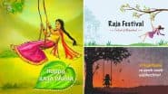 Raja Festival 2021 in Odisha: Twitter Flooded With Raja Parba Wishes; Mithun Sankranti Celebration Begins Today
