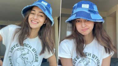 Ananya Panday Treats Fans With Her Cute Photos Wearing a Denim Hat