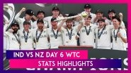 India vs New Zealand WTC Final Day 6 Stat Highlights: NZ Are Inaugural World Test Champions