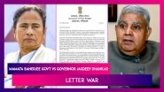 Mamata Banerjee Government Versus Governor Jagdeep Dhankar: Letter War
