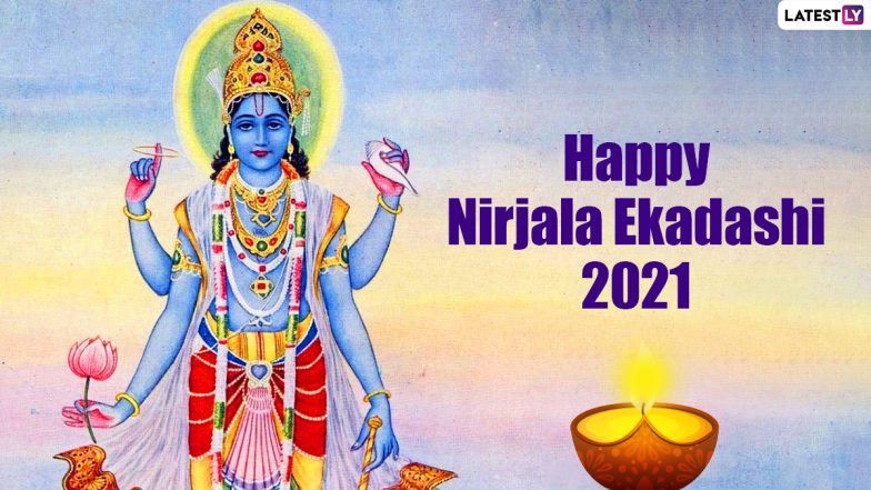 Happy Nirjala Ekadashi 2021 Wishes & HD Images: WhatsApp Messages, SMS, Lord Vishnu Photos and Greetings to Share With Your Family and Friends