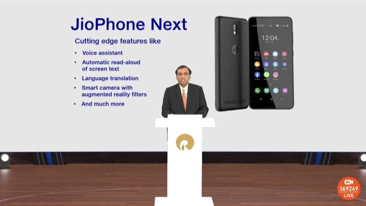 Reliance AGM 2021: JioPhone Next Announced, Here’s How Much Jio’s Affordable 4G Smartphone Could Cost