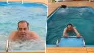 Dharmendra Starts Water-Aerobics Along With Yoga, Proves Age is Just a Number for the Veteran Actor (Watch Video)