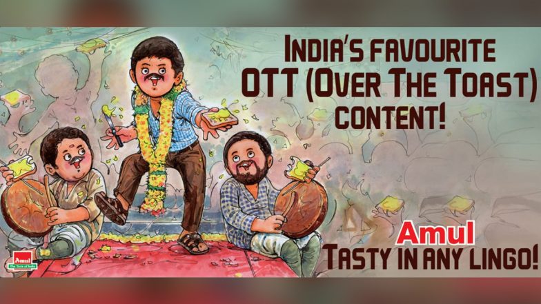 Amul Topical Celebrates Popularity of South Indian Movies on OTT With a Quirky Poster (View Pic)