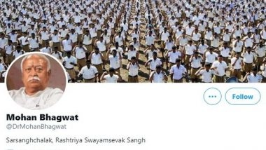 India News | After Vice President's Account, Twitter Removes Verified Blue Tick from RSS Chief Mohan Bhagwat's Handle