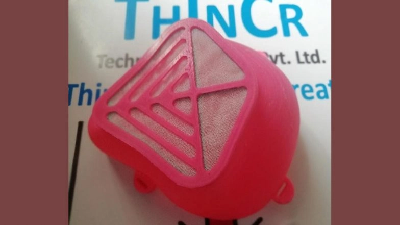 Thincr Technologies, Pune Based Firm, Comes Up With 3D-Printed Masks Coated With Anti-Viral Agents to Fight Against COVID-19