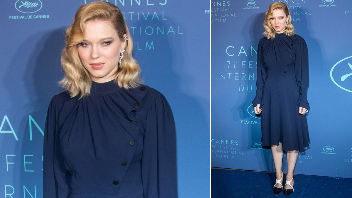 Bond girl Léa Seydoux looks chic at Louis Vuitton's Paris Fashion