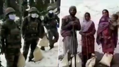Indian Army Provides Food, Medicines to Bakarwal Family Stranded in High Ranges of Kishtawar's Chhatroo; Northern Command Shares Month Old Video