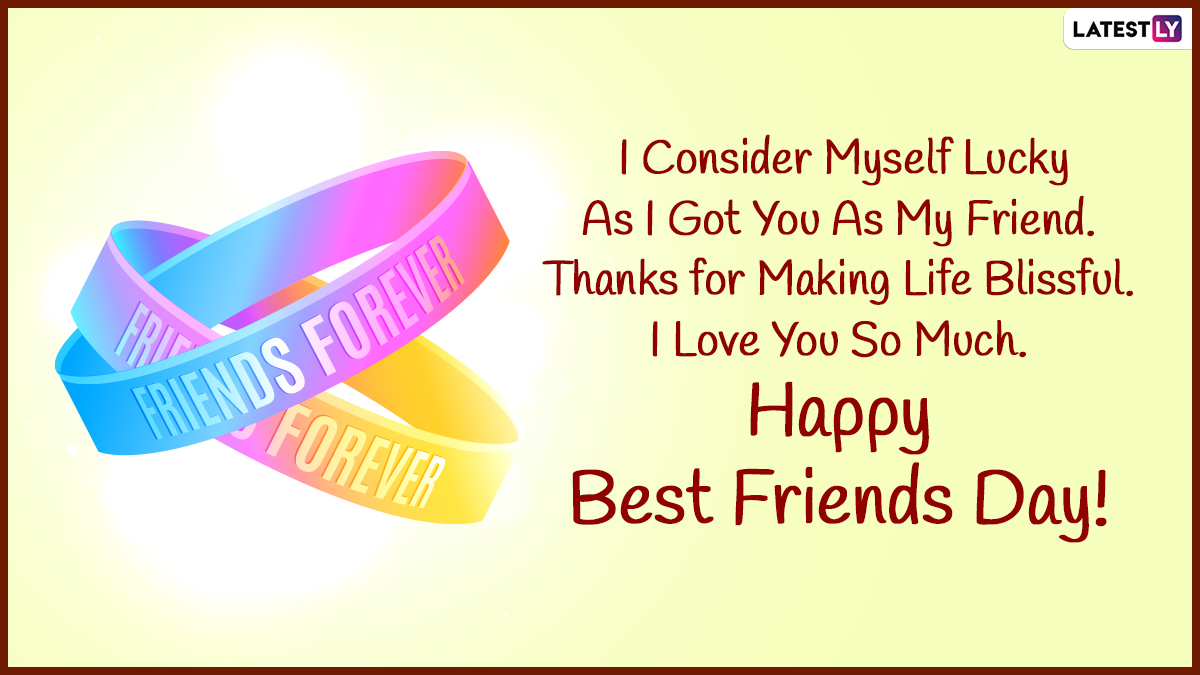 National Best Friends Day 2021 Wishes & HD Images: WhatsApp Stickers, SMS, Friendship Quotes ...