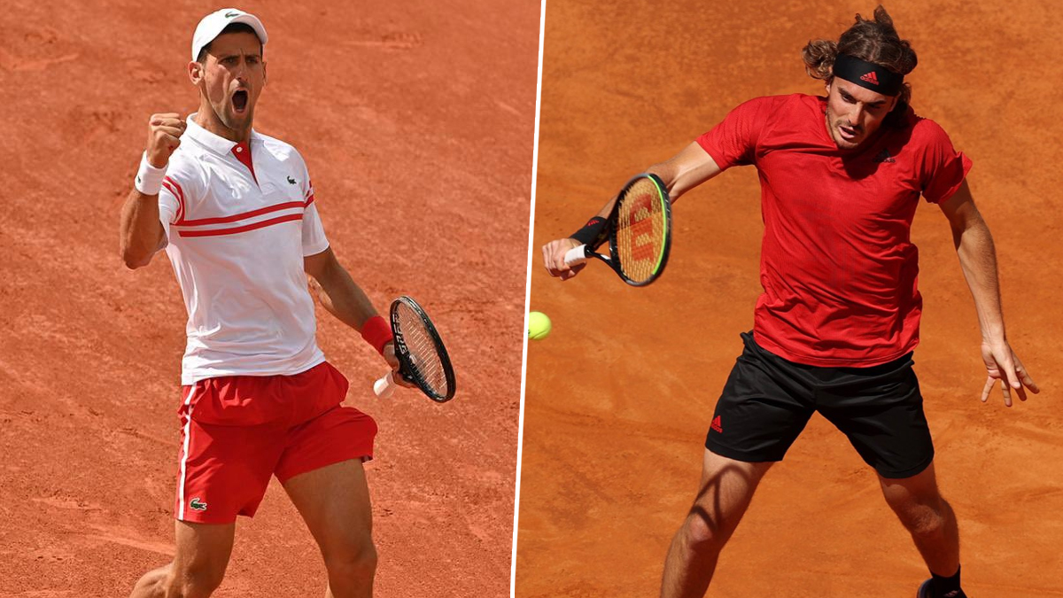 Novak Djokovic vs Stefanos Tsitsipas, French Open 2021 Final Live Streaming Online How to Watch Free Live Telecast of Mens Singles Tennis Match in India? LatestLY