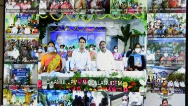 India News |  Jagan Reddy Launches Amul Project in Andhra's West Godavari District