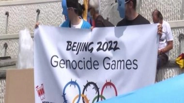 World News | Switzerland: Uyghurs, Tibetan Activists Protest Outside Olympic Museum Against 2022 Beijing Games