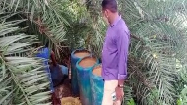 India News | 3,000 Litres of Jaggery Wash Destroyed, 50 Litres of Country Liquor Seized in Andhra's East Godavari