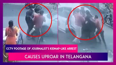 CCTV Footage Of Journalist's Kidnap-Like Arrest Causes Uproar In Telangana