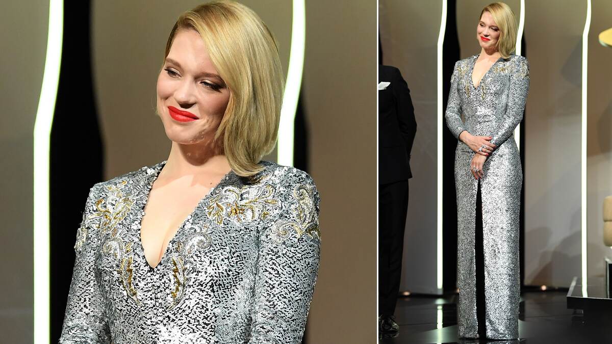 Bond girl Léa Seydoux looks chic at Louis Vuitton's Paris Fashion