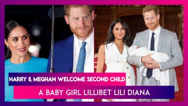 Harry And Meghan Welcome Second Child, A Baby Girl Lillibet Lili Diana