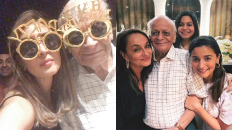 Alia Bhatt's Grandfather Turns 93! Ranbir Kapoor, Neetu Singh, Riddhima Kapoor and More Come Together to Celebrate the Occasion (View Pics)