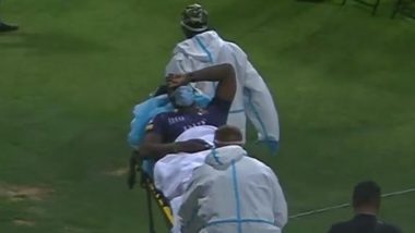 PSL 2021: Andre Russell Taken to Hospital in Ambulance After Struck on Helmet by Muhammad Musa