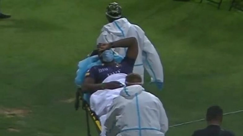 Andre Russell Hit Taken to Hospital in Ambulance After Struck on Helmet by Muhammad Musa
