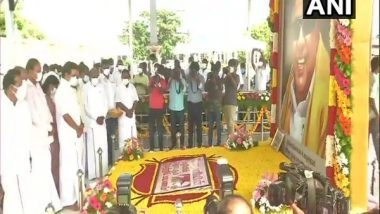 India News | Tamil Nadu CM Pays Floral Tribute to Father Former CM M Karunanidhi on His Birth Anniversary