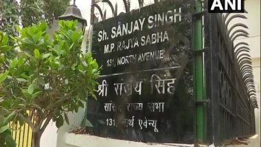 India News | Case Registered, Two Held for Defacing Nameplate at AAP's Sanjay Singh's Residence