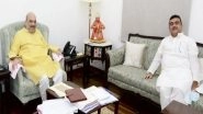 India News | Suvendu Adhikari Meets Shah in Delhi, Discusses Violence in Bengal