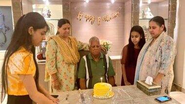 Lalu Prasad Yadav 74th Birthday: Former Bihar CM Celebrates His Birthday in Delhi, Daughter Misa Shares Photo