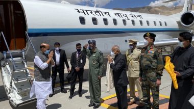 Rajnath Singh Meets Army Veterans in Ladakh, Reiterates Commitment Towards Welfare