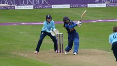 Sports News | England Restrict India to 201/8 in 1st ODI Despite Mithali Raj's Fifty