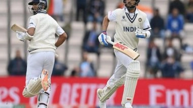 Sports News | WTC Final, Day Two: Pujara Falls, but Kohli and Rahane Steady Ship for India