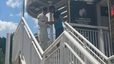 Sports News | WTC Final, Reserve Day: Watling Keeping Wickets with Dislocated Finger