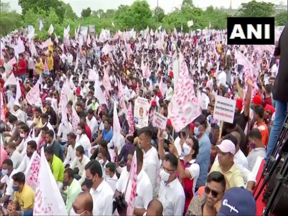 Navi Mumbai: Locals Protest Over Naming New International Airport, Heavy Security Deployed