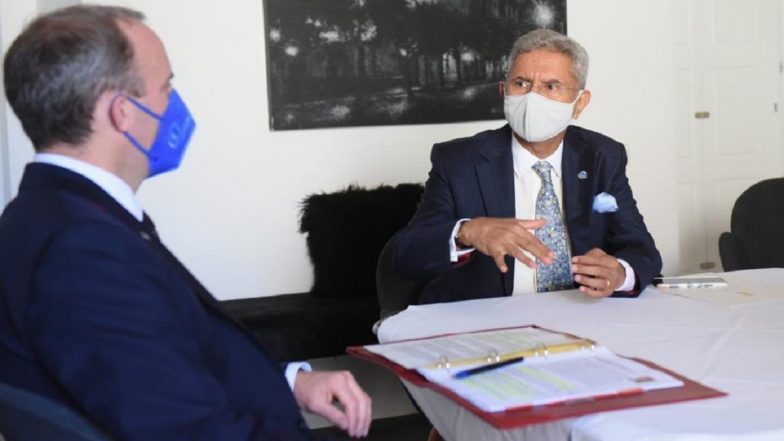 EAM S Jaishankar Holds Talks With UK Foreign Secretary Dominic Raab