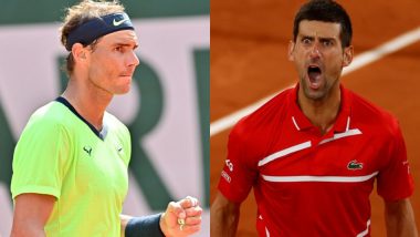 How To Watch Rafael Nadal vs Novak Djokovic, French Open Men's Singles Semi-Final 2021 Live Streaming Online in India? Get Free Live Telecast French Open 2021 Score Updates on TV