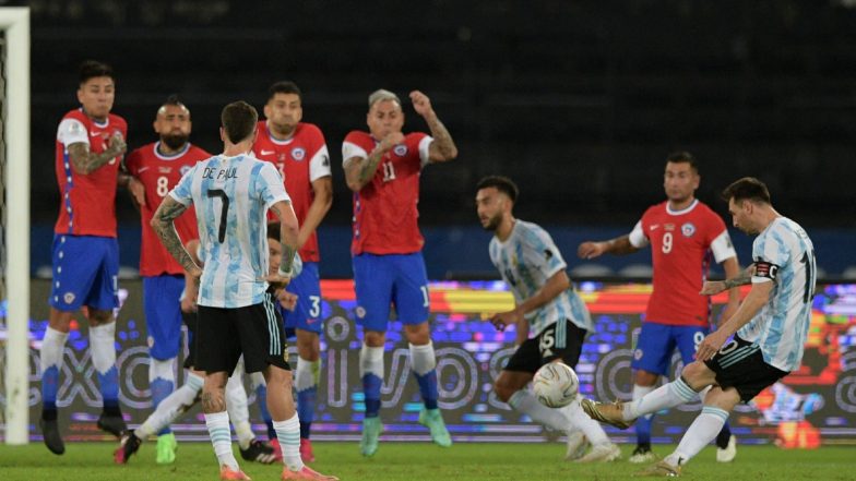 Copa America 2021: Argentina Held by Chile to 1–1 Draw Despite Lionel Messi’s Stunning Free-Kick