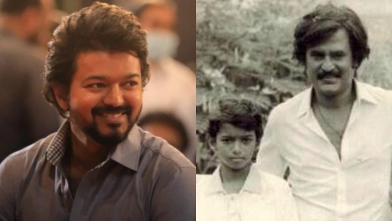 Thalapathy Vijay Birthday: Here’s a Throwback Childhood Photo of the ‘Beast’ Actor With Superstar Rajinikanth!