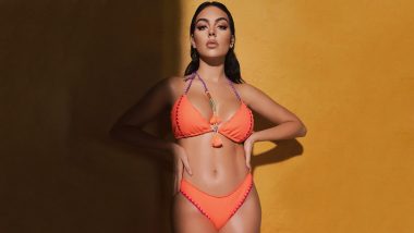 Cristiano Ronaldo’s Hot Girlfriend Georgina Rodriguez Flaunts Her Perfectly-Toned Abs in a Sexy Orange Bikini; See Pic