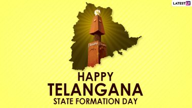 Telangana Formation Day 2021 Wishes & Messages: WhatsApp Stickers, HD Images, Quotes, Wallpapers and SMS To Celebrate Telangana Day on June 2