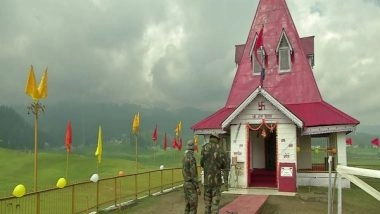 India News | J-K: Army with Support from Locals Renovates Famous Shiv Temple in Gulmarg