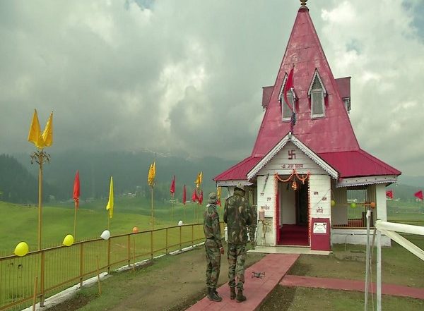 India News | J-K: Army with Support from Locals Renovates Famous Shiv Temple in Gulmarg